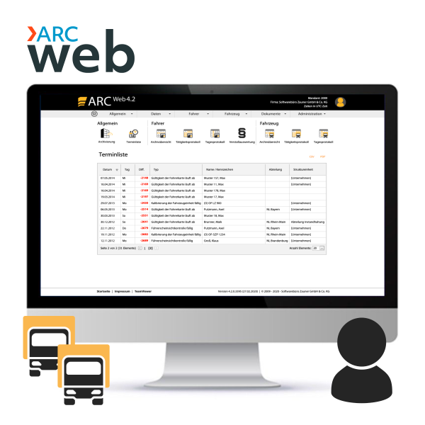 ARC WEB Basis 2 - bis 10 Fahrzeuge